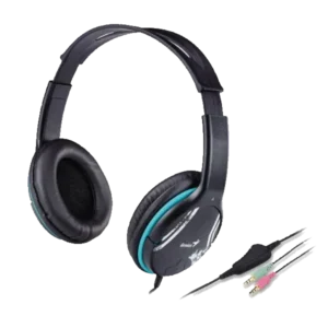 Audifono con microfono Genius HS-400A diadema ajustable 3.5mm control integrado