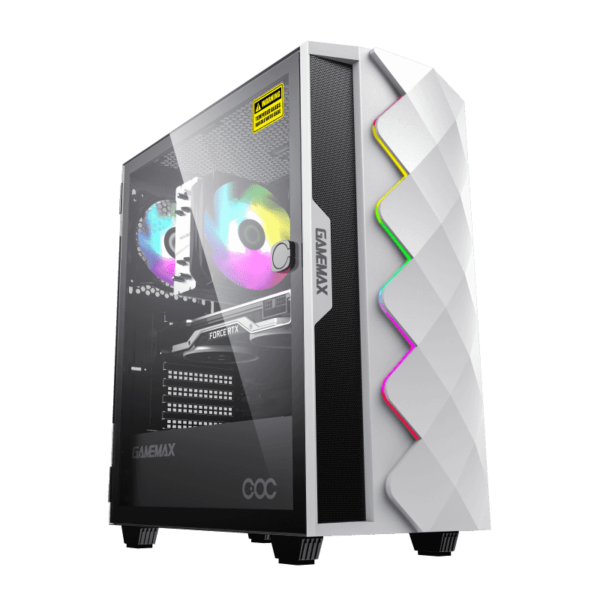 Case Gamemax Diamond COC mid tower RGB vidrio templado lateral