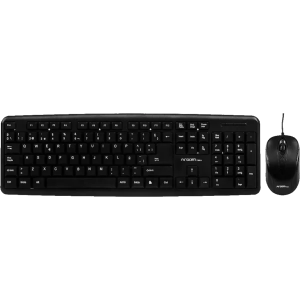 Kit teclado y mouse Argom multimedia clásico USB