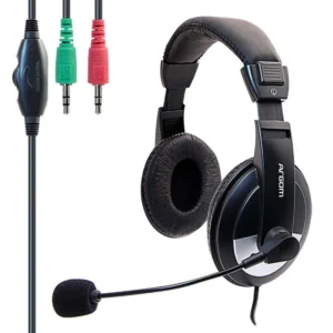 Audifono con microfono Argom Pro75 Negro diadema ajustable 3.5mm