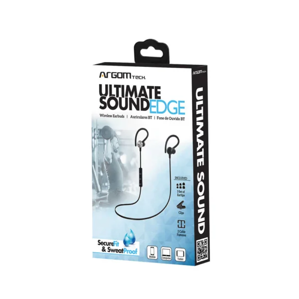 Audifono con microfono Argom Ultimate Sound Edge Negro Inalambrico Control Integrado - Image 2