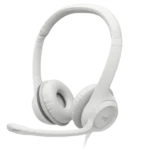 Audifono con microfono Logitech H390 Rosa diadema ajustable 3.5mm control integrado