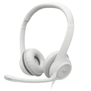 Audifono con microfono Logitech H390 Rosa diadema ajustable 3.5mm control integrado