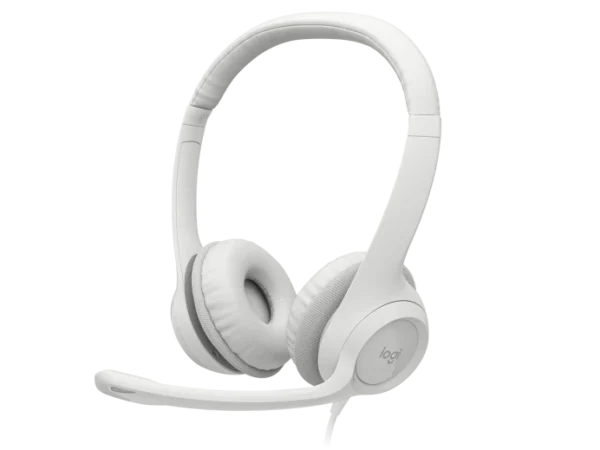 Audifono con microfono Logitech H390 Rosa diadema ajustable 3.5mm control integrado