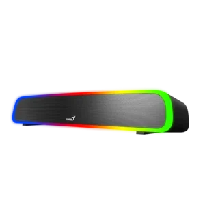 Barra de Sonido Genius Soundbar 200BT estéreo 5.1 bluetooth USB RGB con control en Negro