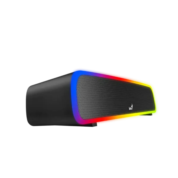 Barra de Sonido Genius Soundbar 200BT estéreo 5.1 bluetooth USB RGB con control en Negro - Image 3