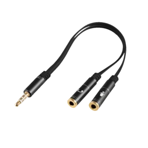 Cable Adaptador 3.5mm Macho a Doble 3.5mm Hembra Argom