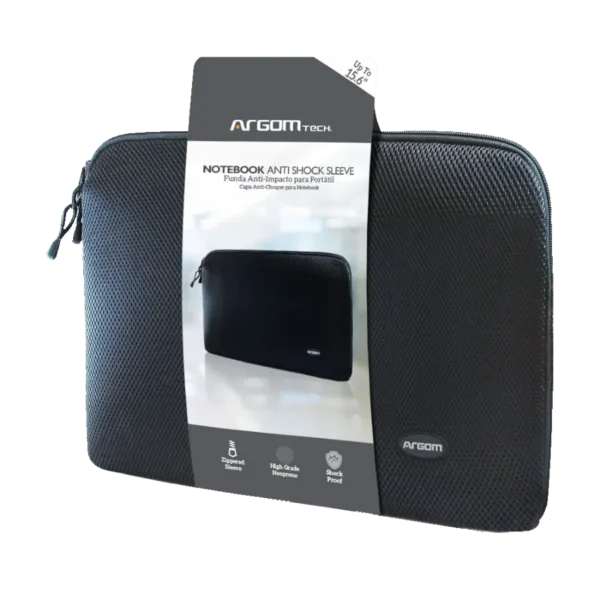 Funda para Portatil 15.6 Argom Antigolpes en Negro - Image 2