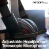audifonos con microfono argom aero 64 negro 3.5mm