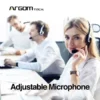 audifonos con microfono argom classic 88 negro 3.5mm