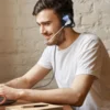 audifonos con microfono genius hs 300n negro 3.5mm plegable
