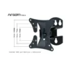 base de pared para tv 13" a 29" argom hasta 26kg inclinable