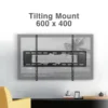 base de pared para tv 37" a 70" argom hasta 35kg inclinable