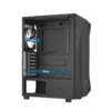 case aerocool falcon gaming mid tower negro atx 3 x usb panel frontal de malla panel lateral de vidrio templado
