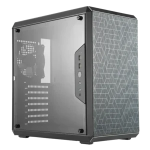 case cooler master box q500l gaming mid tower negro atx 2x usb panel lateral acrílico