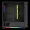 case gamdias athena p1 gaming mid tower negro atx 2 x usb panel frontal malla panel lateral vidrio templado