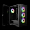 case gamdias talos e2 elite gaming mid tower negro atx 3 x usb panel frontal y lateral vidrio templado