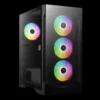 case gamdias talos e2 elite gaming mid tower negro atx 3 x usb panel frontal y lateral vidrio templado
