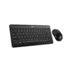 kit teclado mouse genius luxemate q8000 dpi 1600 3 botones inalámbrico teclas redondas español receptor usb negro