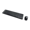 kit teclado mouse logitech mk220 teclado inalámbrico español mouse 3 botones baterias negro