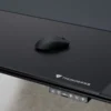 mesa aerocool lab x black 170 x 75cm altura regulable electrica alfombrilla para mouse cristal templado negro