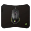 mouse gamemax gaming mg7 3200dpi 6 botones usb luces led incluye pad mouse negro