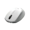mouse genius nx 7009 1200dpi 3 botones inalámbrico ambidiestro plug & play blanco gris