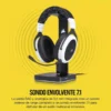 soporte para audifonos corsair st100 rgb 3.5mm usb