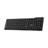 teclado genius 7100x español inalámbrico multimedia resistente a derrames negro