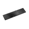 teclado genius slimstar 126 español usb multimedia cepillado negro