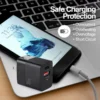 cargador argom rapido de pared volta p4 usb c 38w pared certificacion etl negro