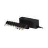 cargador argom rapido para auto 3 usb 6a 5v led encendido negro (copy)