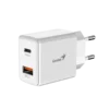 cargador genius rapido de pared pd 20ac usb type c portatil blanco