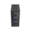 case azza prime 360 gaming mid tower negro atx 2 x usb panel izquierdo vidrio templado panel derecho acero