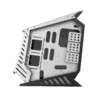 case gamemax autobot gaming full tower negro plata atx 4 x usb lateral doble vidrio templado