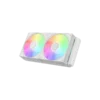 enfriador liquido gamemax iceburg 120 infinity rgb 4 pines 180 w lga 1700 amd am5 blanco (copy)