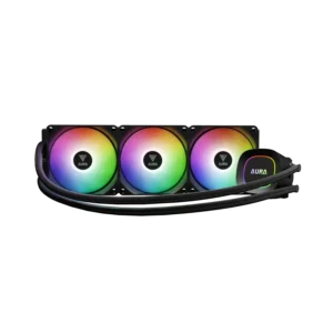 enfriador liquido gamdias aura gl240 v2 3 pines argb lga 1851 intel y amd carcasa giratoria blanco (copy)