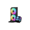 enfriador liquido gamdias aura gl240 v2 3 pines argb lga 1851 intel y amd carcasa giratoria blanco (copy)