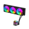 enfriador liquido gamemax iceburg 120 infinity rgb 4 pines 180 w lga 1700 amd am5 blanco (copy)
