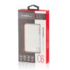 power bank argom c6 6000mah ultracompacto usb indicadores led blanco