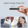 power bank argom ms10 magnetico 10000mah usb indicador led ultradelgado aluminio