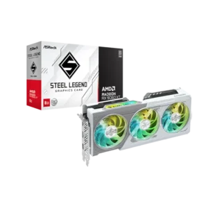 tarjeta de video asrock amd radeon rx9060xt sl stell lengeng gddr6 128 bits hdmi dp blanco